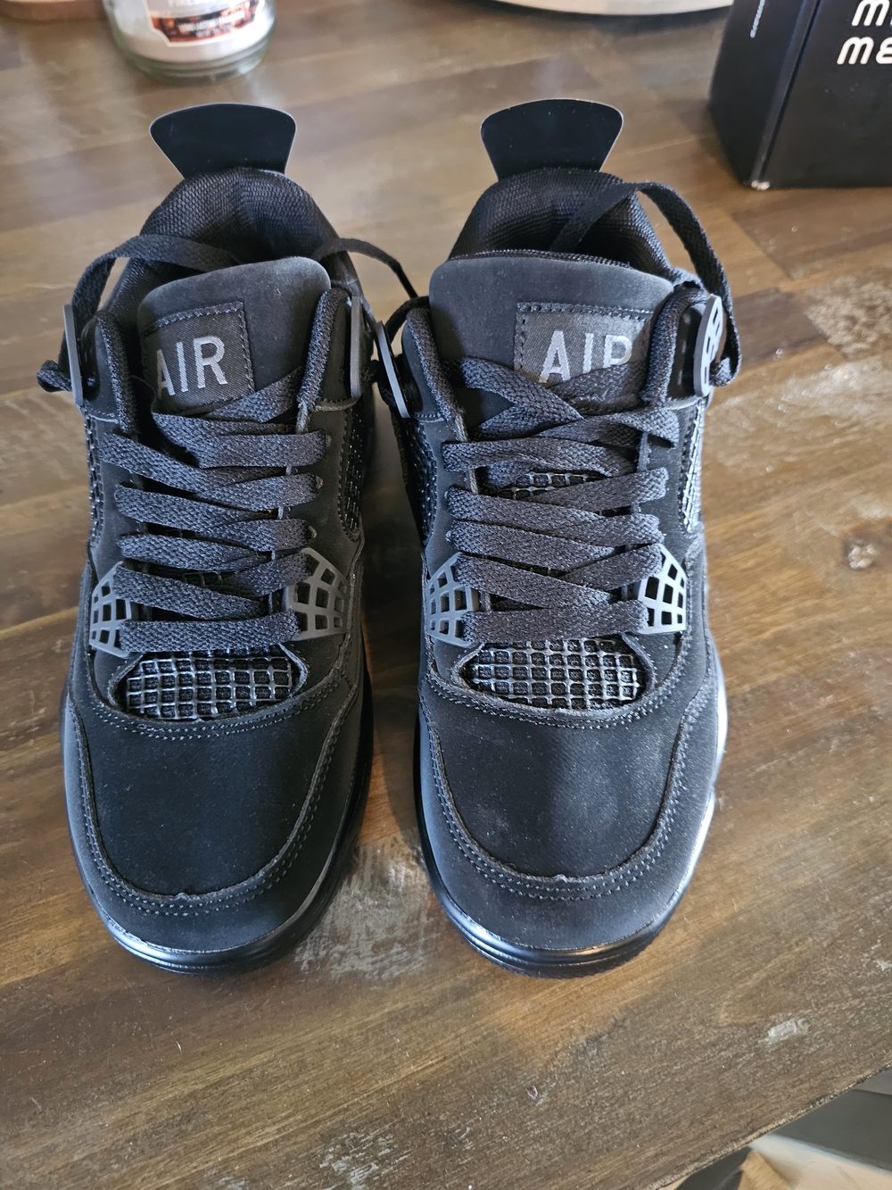 Source Unknown Black Kids AIR Sneakers - Youth Athletic Shoes